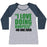 Virgin Teez  Baseball Tee Women's Tri-Blend Baseball Tee / small / Athletic Gray / Navy I LOVE DOING BURPEES WOMEN'S TRI-BLEND BASEBALL TEE
