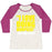 Virgin Teez  Baseball Tee Women's Tri-Blend Baseball Tee / small / Oatmeal / Berry I LOVE DOING BURPEES WOMEN'S TRI-BLEND BASEBALL TEE
