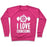 Virgin Teez  Pullover Crewneck Sweatshirt / x-small / Deep Pink I LOVE EXORCISING CREWNECK SWEATSHIRT