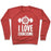 Virgin Teez  Pullover Crewneck Sweatshirt / x-small / Heathered Red I LOVE EXORCISING CREWNECK SWEATSHIRT