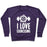 Virgin Teez  Pullover Crewneck Sweatshirt / x-small / Purple I LOVE EXORCISING CREWNECK SWEATSHIRT