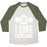 Virgin Teez  Baseball Tee Unisex Tri-Blend Baseball Tee / small / Oatmeal / Moss I LOVE EXORCISING UNISEX TRI-BLEND BASEBALL TEE