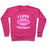 Virgin Teez  Pullover Crewneck Sweatshirt / x-small / Deep Pink I LOVE FOOTBALL CREWNECK SWEATSHIRT