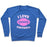 Virgin Teez  Pullover Crewneck Sweatshirt / x-small / Heathered Blue I LOVE FOOTBALL CREWNECK SWEATSHIRT