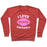 Virgin Teez  Pullover Crewneck Sweatshirt / x-small / Heathered Red I LOVE FOOTBALL CREWNECK SWEATSHIRT