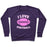 Virgin Teez  Pullover Crewneck Sweatshirt / x-small / Purple I LOVE FOOTBALL CREWNECK SWEATSHIRT