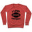 Virgin Teez  Pullover Crewneck Sweatshirt / x-small / Heathered Red I LOVE FOOTBALL CREWNECK SWEATSHIRT
