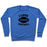 Virgin Teez  Pullover Crewneck Sweatshirt / x-small / Heathered Blue I LOVE FOOTBALL CREWNECK SWEATSHIRT