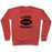 Virgin Teez  Pullover Crewneck Sweatshirt / x-small / Heathered Red I LOVE FOOTBALL CREWNECK SWEATSHIRT