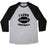Virgin Teez  Baseball Tee Unisex Tri-Blend Baseball Tee / small / Athletic Gray / Black I LOVE FOOTBALL UNISEX TRI-BLEND BASEBALL TEE
