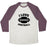 Virgin Teez  Baseball Tee Unisex Tri-Blend Baseball Tee / small / Oatmeal / Maroon I LOVE FOOTBALL UNISEX TRI-BLEND BASEBALL TEE