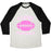 Virgin Teez  Baseball Tee Unisex Tri-Blend Baseball Tee / small / Oatmeal / Black I LOVE FOOTBALL UNISEX TRI-BLEND BASEBALL TEE