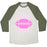 Virgin Teez  Baseball Tee Unisex Tri-Blend Baseball Tee / small / Oatmeal / Moss I LOVE FOOTBALL UNISEX TRI-BLEND BASEBALL TEE