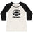 Virgin Teez  Baseball Tee Women's Tri-Blend Baseball Tee / small / Oatmeal / Black I LOVE FOOTBALL WOMEN'S TRI-BLEND BASEBALL TEE
