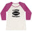 Virgin Teez  Baseball Tee Women's Tri-Blend Baseball Tee / small / Oatmeal / Berry I LOVE FOOTBALL WOMEN'S TRI-BLEND BASEBALL TEE