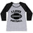 Virgin Teez  Baseball Tee Women's Tri-Blend Baseball Tee / small / Athletic Gray / Black I LOVE FOOTBALL WOMEN'S TRI-BLEND BASEBALL TEE