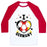 Virgin Teez  Baseball Tee Unisex Classic Baseball Tee / x-small / White/Red I LOVE GERMANY (SOCCER) UNISEX CLASSIC BASEBALL TEE