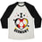 Virgin Teez  Baseball Tee Unisex Tri-Blend Baseball Tee / small / Oatmeal / Black I LOVE GERMANY (SOCCER) UNISEX TRI-BLEND BASEBALL TEE