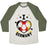 Virgin Teez  Baseball Tee Unisex Tri-Blend Baseball Tee / small / Oatmeal / Moss I LOVE GERMANY (SOCCER) UNISEX TRI-BLEND BASEBALL TEE