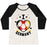 Virgin Teez  Baseball Tee Women's Tri-Blend Baseball Tee / small / Oatmeal / Black I LOVE GERMANY (SOCCER) WOMEN'S TRI-BLEND BASEBALL TEE