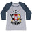 Virgin Teez  Baseball Tee Women's Tri-Blend Baseball Tee / small / Athletic Gray / Navy I LOVE GERMANY (SOCCER) WOMEN'S TRI-BLEND BASEBALL TEE