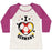 Virgin Teez  Baseball Tee Women's Tri-Blend Baseball Tee / small / Oatmeal / Berry I LOVE GERMANY (SOCCER) WOMEN'S TRI-BLEND BASEBALL TEE