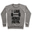 Virgin Teez  Pullover Crewneck Sweatshirt / x-small / Heathered Gray I LOVE HEAVY METAL CREWNECK SWEATSHIRT