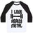 Virgin Teez  Baseball Tee Unisex Classic Baseball Tee / x-small / White/Black I LOVE HEAVY METAL UNISEX CLASSIC BASEBALL TEE