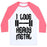 Virgin Teez  Baseball Tee Unisex Classic Baseball Tee / x-small / White/Neon Pink I LOVE HEAVY METAL UNISEX CLASSIC BASEBALL TEE