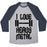 Virgin Teez  Baseball Tee Unisex Tri-Blend Baseball Tee / small / Athletic Gray / Navy I LOVE HEAVY METAL UNISEX TRI-BLEND BASEBALL TEE