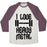 Virgin Teez  Baseball Tee Unisex Tri-Blend Baseball Tee / small / Oatmeal / Maroon I LOVE HEAVY METAL UNISEX TRI-BLEND BASEBALL TEE