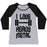 Virgin Teez  Baseball Tee Women's Tri-Blend Baseball Tee / small / Athletic Gray / Black I LOVE HEAVY METAL WOMEN'S TRI-BLEND BASEBALL TEE