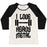 Virgin Teez  Baseball Tee Women's Tri-Blend Baseball Tee / small / Oatmeal / Black I LOVE HEAVY METAL WOMEN'S TRI-BLEND BASEBALL TEE