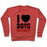 Virgin Teez  Pullover Crewneck Sweatshirt / x-small / Heathered Red I LOVE HOCKEY MORE THAN BOYS CREWNECK SWEATSHIRT