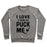 Virgin Teez  Pullover Crewneck Sweatshirt / x-small / Heathered Gray I LOVE IT WHEN YOU PUCK ME (HOODIE) CREWNECK SWEATSHIRT