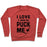 Virgin Teez  Pullover Crewneck Sweatshirt / x-small / Heathered Red I LOVE IT WHEN YOU PUCK ME (HOODIE) CREWNECK SWEATSHIRT