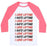 Virgin Teez  Baseball Tee Unisex Classic Baseball Tee / x-small / White/Neon Pink I LOVE LIFTING I HATE LIFTING UNISEX CLASSIC BASEBALL TEE