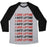 Virgin Teez  Baseball Tee Unisex Tri-Blend Baseball Tee / small / Athletic Gray / Black I LOVE LIFTING I HATE LIFTING UNISEX TRI-BLEND BASEBALL TEE
