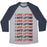 Virgin Teez  Baseball Tee Unisex Tri-Blend Baseball Tee / small / Athletic Gray / Navy I LOVE LIFTING I HATE LIFTING UNISEX TRI-BLEND BASEBALL TEE
