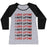 Virgin Teez  Baseball Tee Women's Tri-Blend Baseball Tee / small / Athletic Gray / Black I LOVE LIFTING I HATE LIFTING WOMEN'S TRI-BLEND BASEBALL TEE