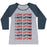 Virgin Teez  Baseball Tee Women's Tri-Blend Baseball Tee / small / Athletic Gray / Navy I LOVE LIFTING I HATE LIFTING WOMEN'S TRI-BLEND BASEBALL TEE