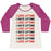 Virgin Teez  Baseball Tee Women's Tri-Blend Baseball Tee / small / Oatmeal / Berry I LOVE LIFTING I HATE LIFTING WOMEN'S TRI-BLEND BASEBALL TEE