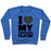 Virgin Teez  Pullover Crewneck Sweatshirt / x-small / Heathered Blue I LOVE MY BASKETBALL PLAYER CREWNECK SWEATSHIRT