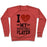 Virgin Teez  Pullover Crewneck Sweatshirt / x-small / Heathered Red I LOVE MY BASKETBALL PLAYER CREWNECK SWEATSHIRT