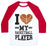 Virgin Teez  Baseball Tee Unisex Classic Baseball Tee / x-small / White/Red I LOVE MY BASKETBALL PLAYER UNISEX CLASSIC BASEBALL TEE