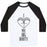 Virgin Teez  Baseball Tee Unisex Classic Baseball Tee / x-small / White/Black I LOVE MY BIG BOOTY UNISEX CLASSIC BASEBALL TEE