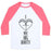 Virgin Teez  Baseball Tee Unisex Classic Baseball Tee / x-small / White/Neon Pink I LOVE MY BIG BOOTY UNISEX CLASSIC BASEBALL TEE