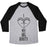 Virgin Teez  Baseball Tee Unisex Tri-Blend Baseball Tee / small / Athletic Gray / Black I LOVE MY BIG BOOTY UNISEX TRI-BLEND BASEBALL TEE