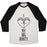 Virgin Teez  Baseball Tee Unisex Tri-Blend Baseball Tee / small / Oatmeal / Black I LOVE MY BIG BOOTY UNISEX TRI-BLEND BASEBALL TEE