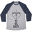 Virgin Teez  Baseball Tee Unisex Tri-Blend Baseball Tee / small / Athletic Gray / Navy I LOVE MY BIG BOOTY UNISEX TRI-BLEND BASEBALL TEE